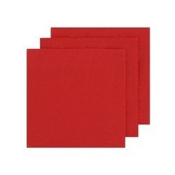 2 Ply Cocktail Napkins 20pk - Red
