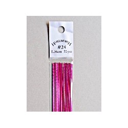 Metallic Wire 24 Gauge - Pink