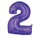40" Foil Megaloon "2" - Purple