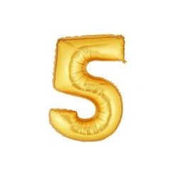 40" Foil Megaloon "5" - Gold