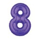 40" Foil Megaloon "8" - Purple