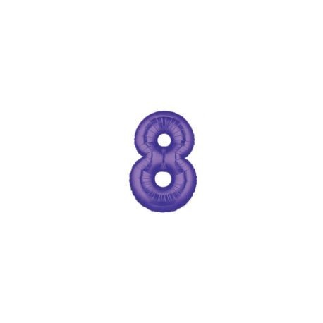 40" Foil Megaloon "8" - Purple