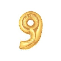 40" Foil Megaloon "9" - Gold