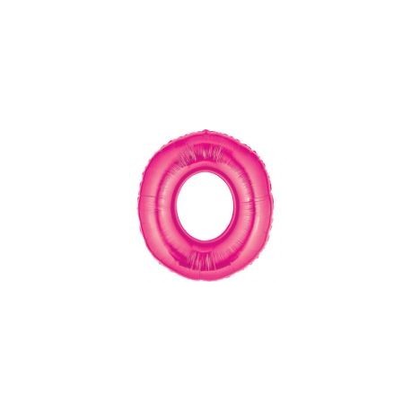 40" Foil Megaloon "0" - Pink