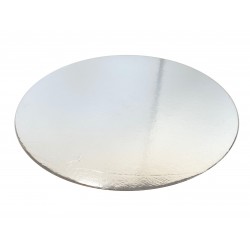 Round cardboard Silver Cake board- 4 inch