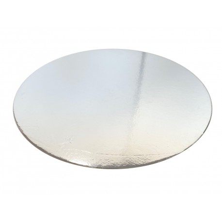 12 Silver Round Cake Board 3mm Thick 
