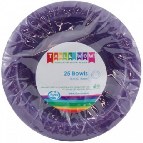 Dessert Bowls 25 Pce - Purple
