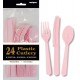 Assorted Cutlery 24pce - Pink