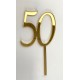 "50" Cake Topper- Gold