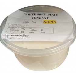 Plain White Soft Fondant- 500g
