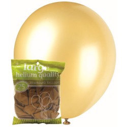 Metallic Balloons 25pce - Gold