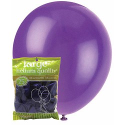 Metallic Balloons 25pce - Purple