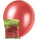 Metallic Balloons 25pce - Cherry Red