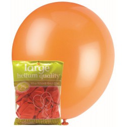 Metallic Balloons 25pce - Orange