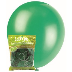Metallic Balloons 25pce - Green
