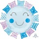 Baby Sunshine Foil Balloon - Blue 