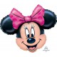 Minnie Mouse head foil balloon