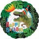 Happy Birthday Dinosaur Foil Balloon