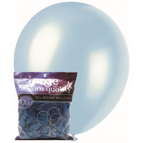 Pearl Balloons 25pce - Blue