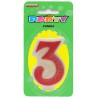  Glitter Numeral Candle - 3