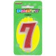 Glitter Numeral Candle - 7