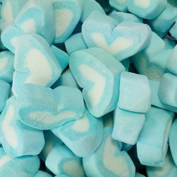 Blue Marshmallow Hearts- 1kg