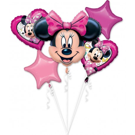 *INFLATED* Minnie Mouse Foil Balloon Set