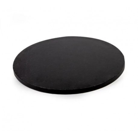 Mondo 12mm Round Drum Cake Board- 12 inch /30cm BLACK