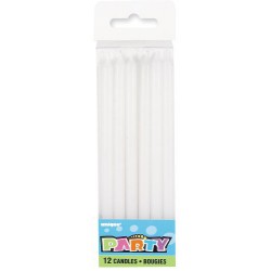12 Tall 
Candles- White