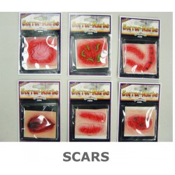 Assorted Stick-on Scar Accessories 