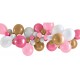 Balloon Garland- Pink, White and Gold