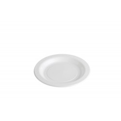 Plastic White Dessert Plates 180mm- 50 pack 