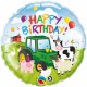 Happy Birthday Foil Balloon - Barnyard
