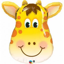 Smiling Giraffe Head Foil Balloon
