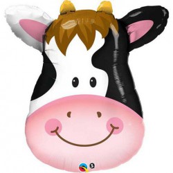 Smiling Cow Head Foil Balloon
