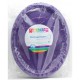 Oval Plates 25 Pce - Purple