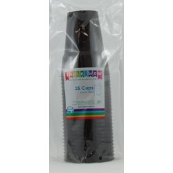 Party Cups 25 Pce, 285ml - Black