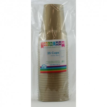 Alpen Party Cups 25 x 285ml - Gold