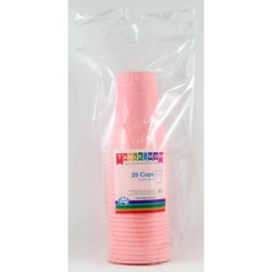 Party Cups 25 Pce, 285ml - Pink