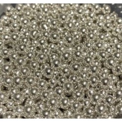 Cachous  Pearl Silver 100g- 4mm