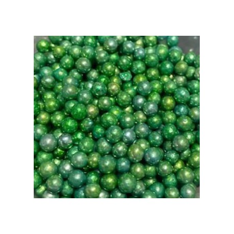 Cachous Pearl Green 100g-4mm