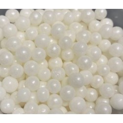 Cachous Pearl White 100g- 4mm