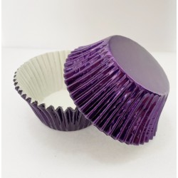 Foil Cupcake Cases- Purple