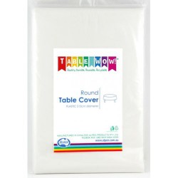 Table Cover Round - White