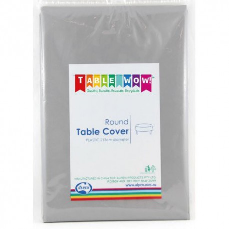 Table Cover Round - Silver