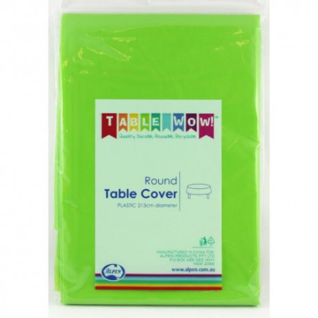 Table Cover Round - Lime Green