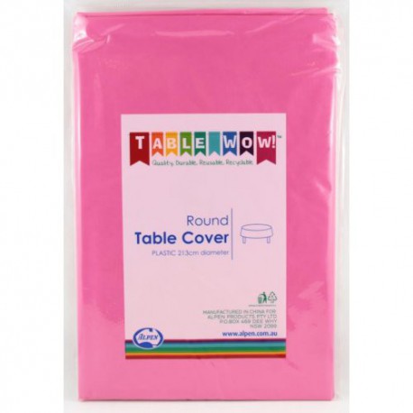 Table Cover Round - Hot Pink