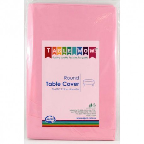 Table Cover Round - Pink