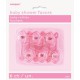 Baby Shower Favours-Baby Rattles 6 pack -Pink