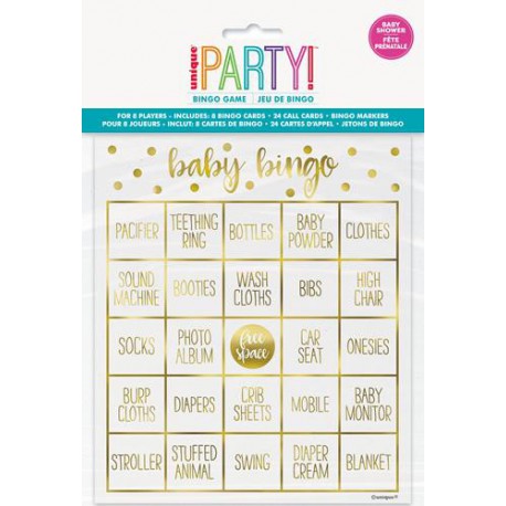 Baby Shower Game - Baby Bingo   (For 8 Players)